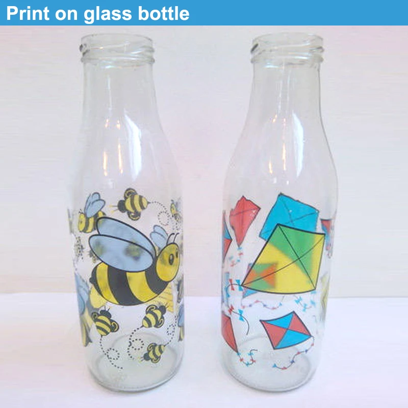 Colorful uv drinking glass bottle printer machine direct to wood glass metal led uv printer for mug glass