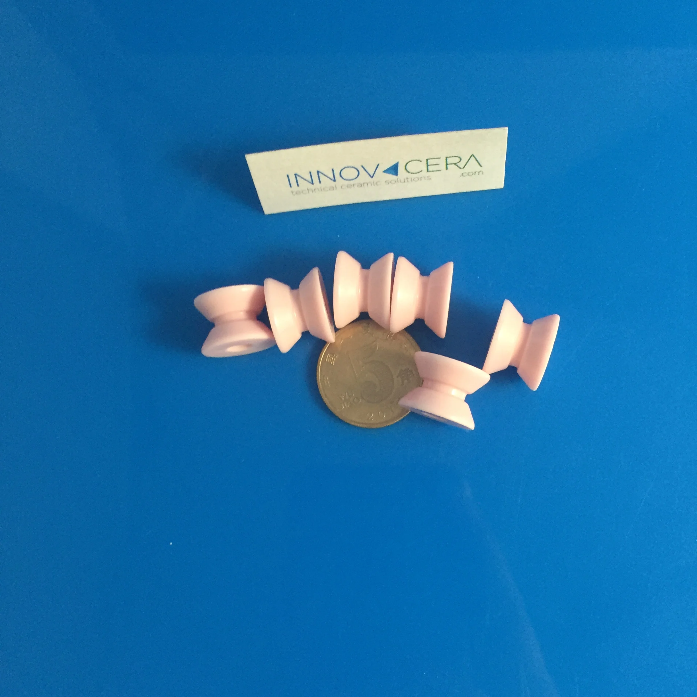 INNOVACERA 99% Alumina Pink Ceramic Textile Eyelet Guides