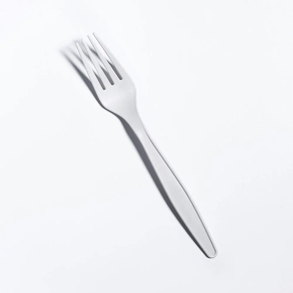 2024 Medium Weight Disposable PP PLA Forks and Spoons 2.5g Plastic Cutlery Utensils for Events Flatware Knife Tableware