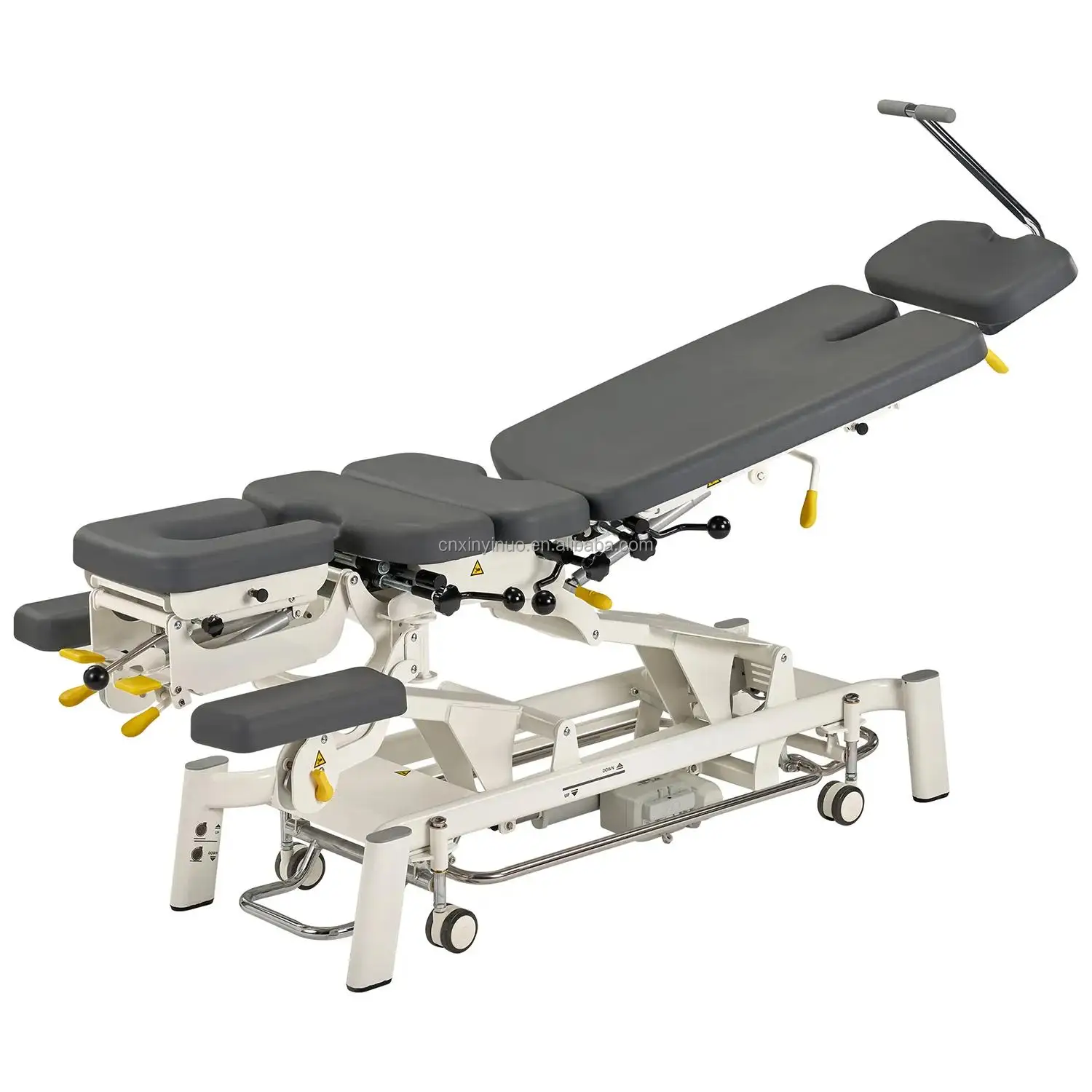 5 Section Electric Chiropractic Treatment Table Lumbar vertical and lateral Flexion Chiropractic Bed