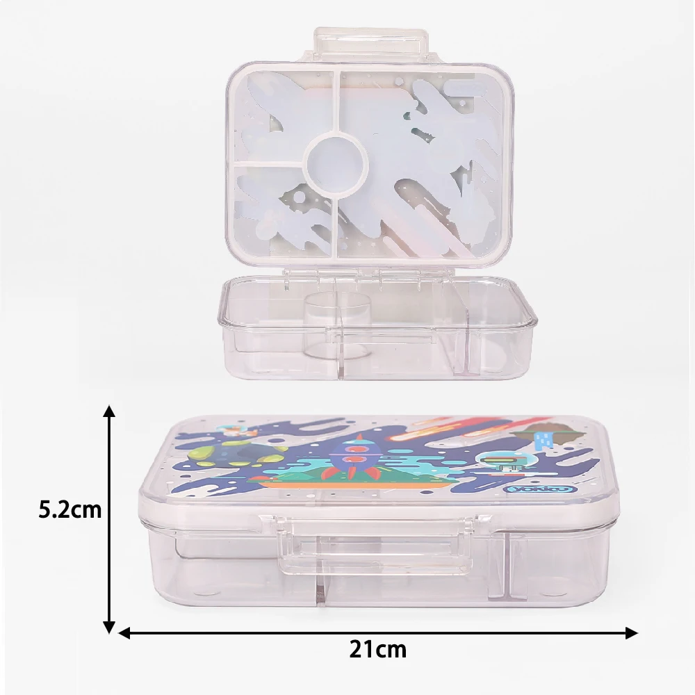 2022 г., toursun, не содержит Бисфенол А, новый пластиковый детский Ланч-бокс с 4 отделениями