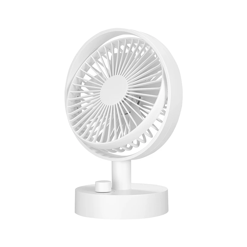 New Product Rechargeable Usb Table Rotating Fan F4 Logo Customized Mechanical Creative OEM Portable Fan Cooling Table Tablet Fan