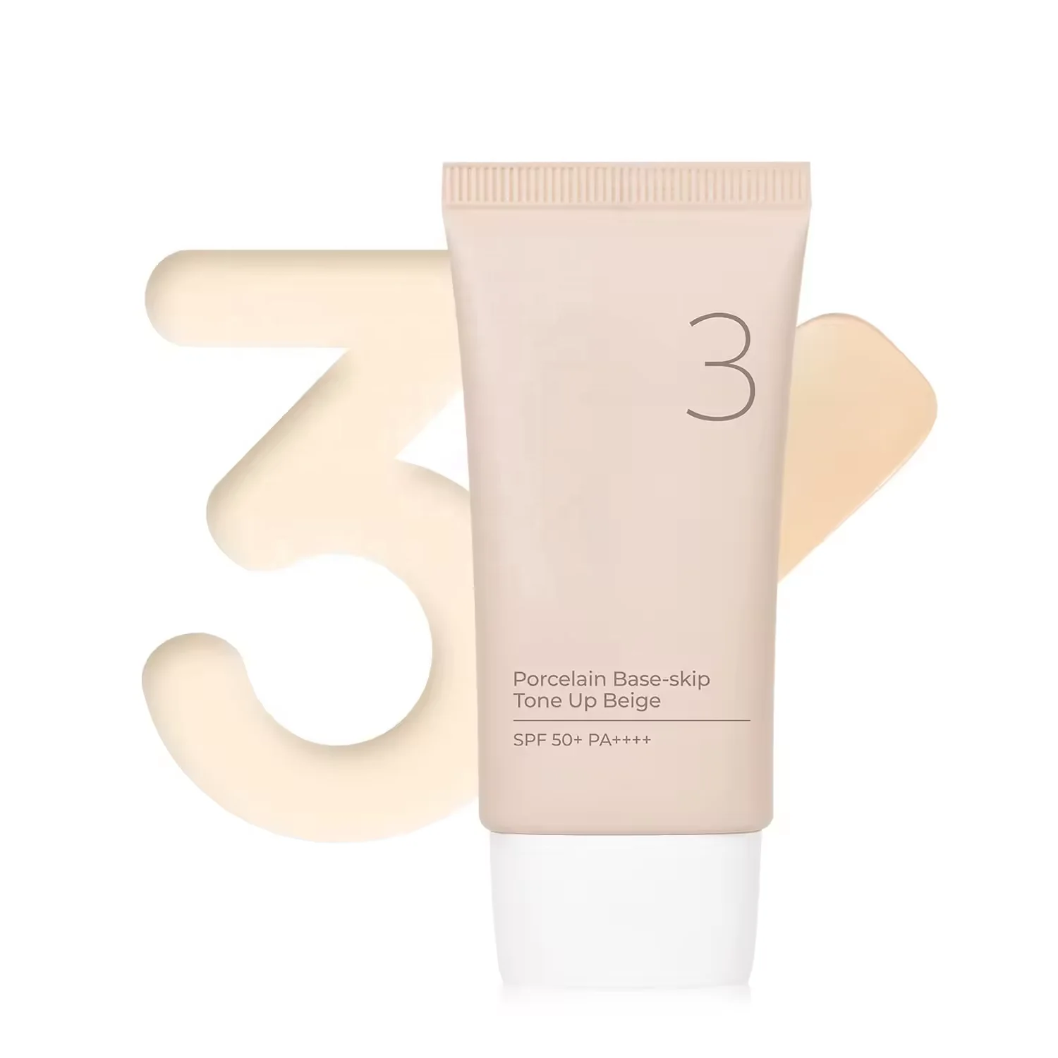 Korean Cosmetic No.3 Porcelain Base Makeup Face Cream Brighten Isolation Sunscreen Skin Care Beauty Makeup