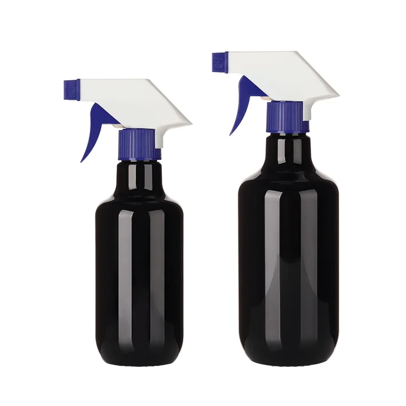 Spray gun plastic bottle Custom detergent press mist Oil Cleaning disinfection guns mini vacuum bottle packaging wholesale