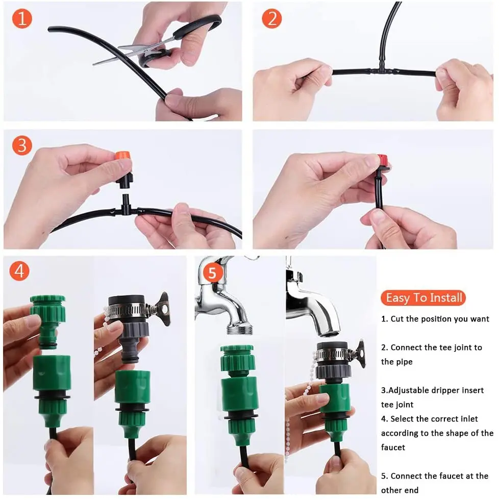  Maaadro Amazon China Micro Garden Complete Tubing Kits Agriculture Agricultural Indoor Farm Watering Drip Irrigation