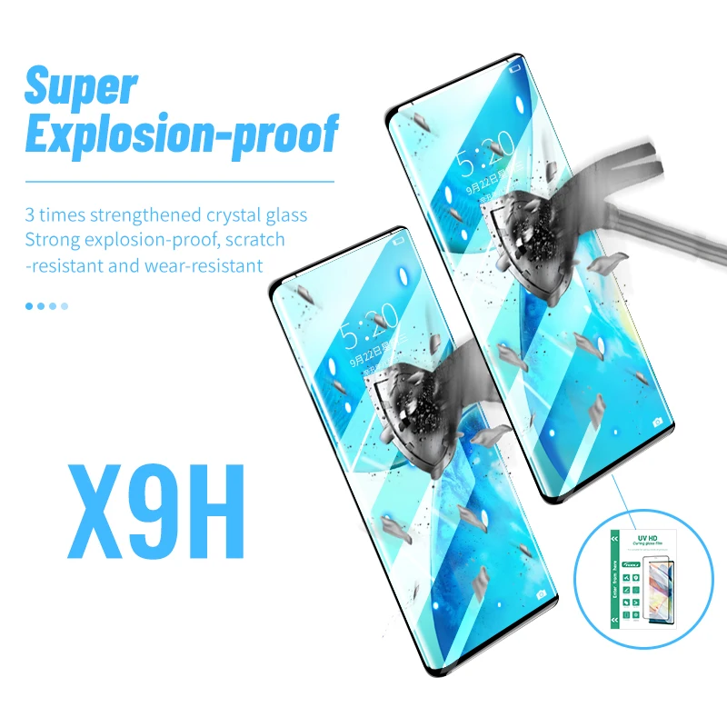 Алмазное стекло TUOLI X9H качество 1812cmUVHD отверждаемая стеклянная пленка для iphone
