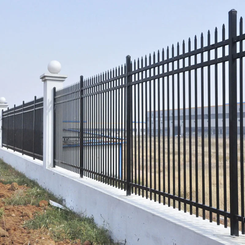 Wholesale Galvanized Steel Metal Iron Garden Fence Outdoor PVC Coated Driveway Gate Villa Swing Gates