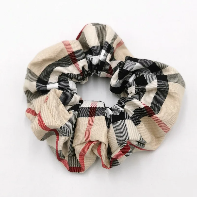 Luxury Designer 3cm/4cm Width Sponge Headband Plaid Pattern Hair Scrunchies Hair Band For Women Accesorios Para El Cabello