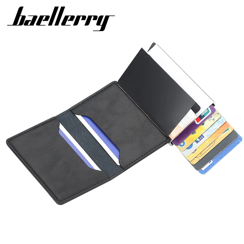 Оптовая продажа baellerry минималистичный алюминиевый держатель для кредитных карт с rfid-защитой бумажник логотипом на заказ