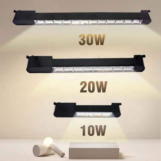 Linear Ceiling Recessed Interior Lighting System Led Magnetic Rail Track Light For Workshop Building