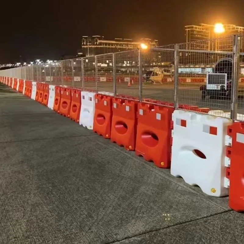 Traffic road safety barrier warning product collision prevention Fill water fence water horse
