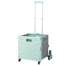 DRX Labor-saving Pull Cargo Foldable Luggage Trolley  37*34*95.5cm Folding Shopping Carts