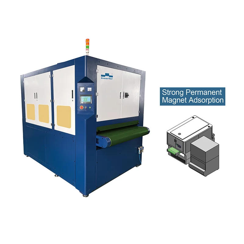 Reliable And Economical Chamfer Range R 0.1-1.0mm Conveyor Speed 0.5-6m/min Metal Deburring Machine