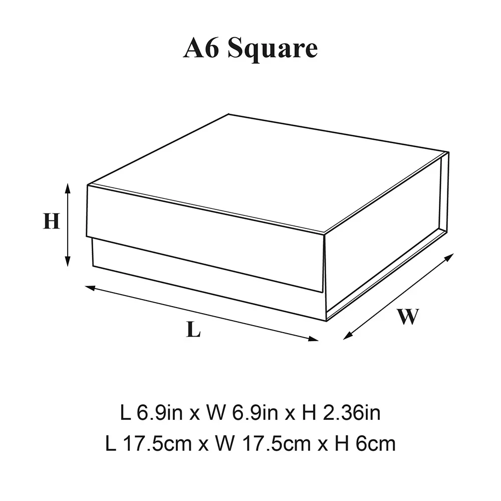 Bulk Stock Wholesale A6 Square Orange Color Magnetic Closure Empty Chocolate Candy Packaging Rigid Gift Boxes