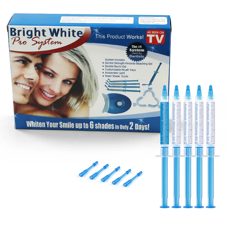 Top selling super bright advance home use hi teeth whitening kit with logo smile