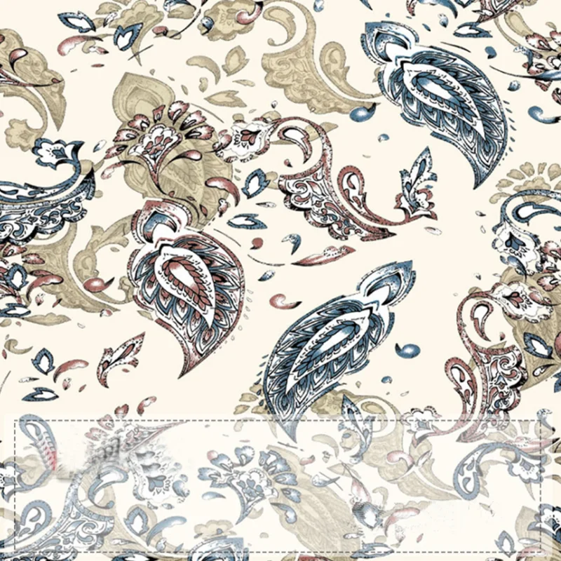 Пижамная ткань с абстрактным рисунком, 100 полиэстер, тканая летняя ночная рубашка