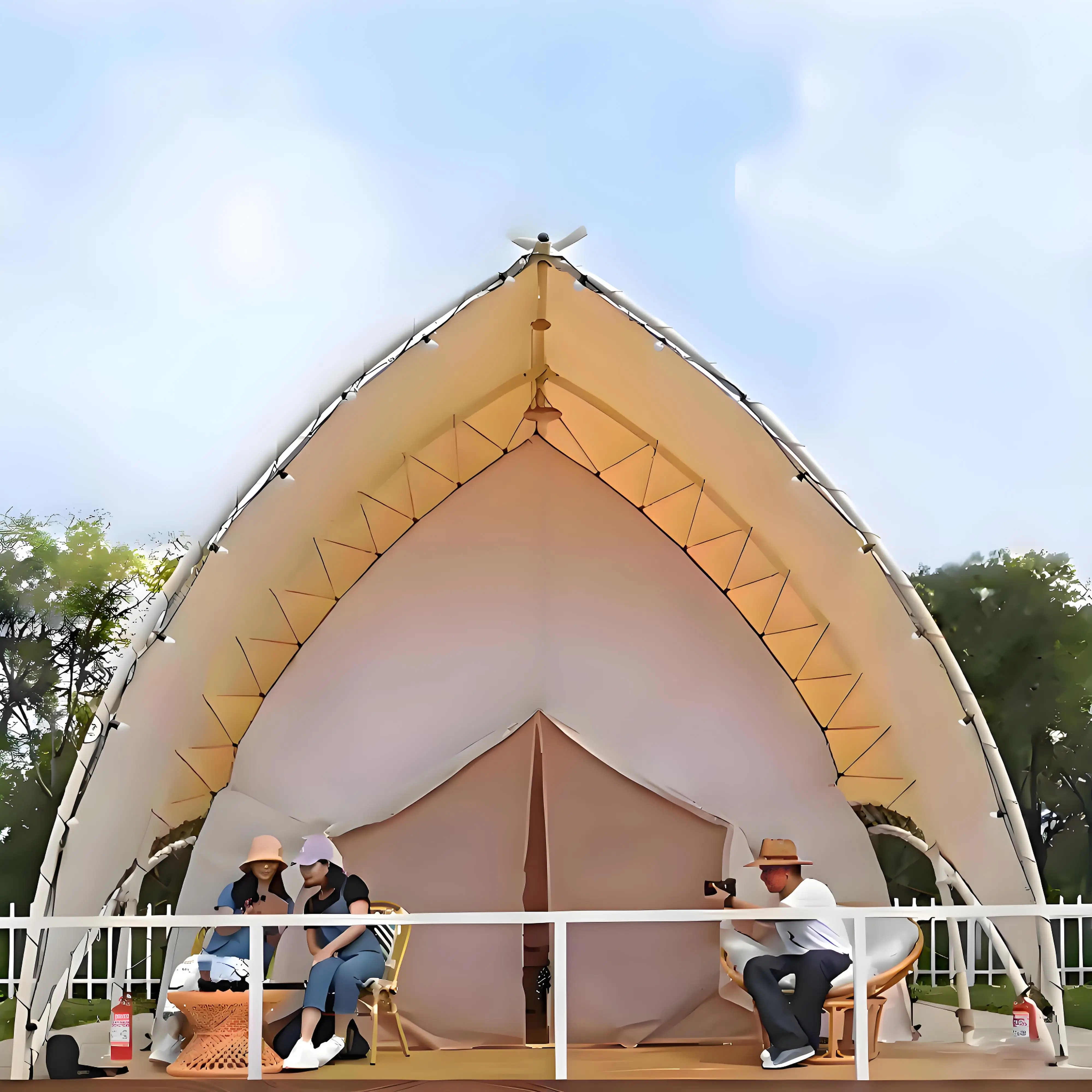 Outdoor Campsite Sailing Tent Wild Luxury Tourism Large Space Holiday Scenic SpotHotel