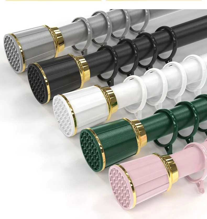 Yarun Easy Moving Scalable 82.7-118.1inch Metal Rod Curtain Poles Suppliers Factory Price Curtain Pipe Wrought Iron Curtain Rod