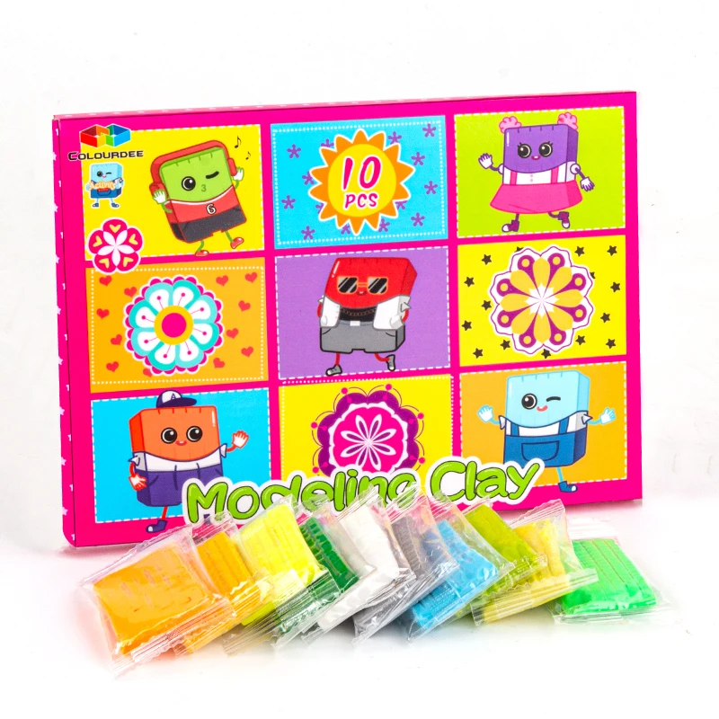 Play dough Plasticine Non-Toxic Eco-friendly air dry oven bake polymer modeling blocks sculpting clay kit Tools DIY For Kids