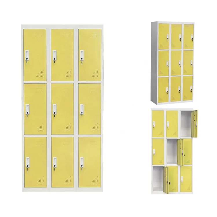 Custom gym natatorium locker factory staff dormitory locker multi-color home bedroom metal cabinet steel wardrobe