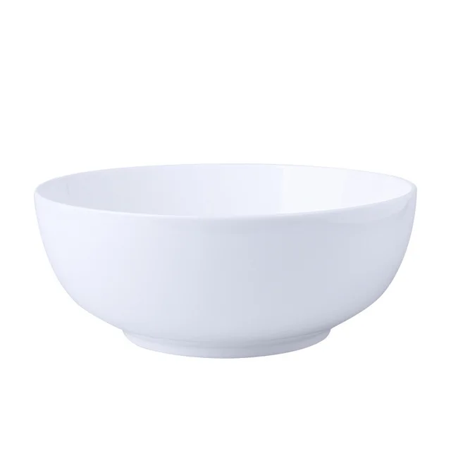 Custom logo restaurant hotel 4/4.5/5/6/7/8/9 inch plain white round porcelain dinner rice soup ceramic bowls