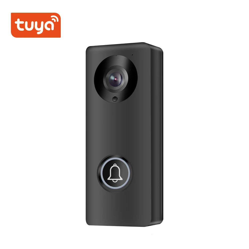 1080p Tuya wifi / RJ45 cable POE Smart WiFi video doorbell work with Amazon echo Google home with unlock for home security KW05