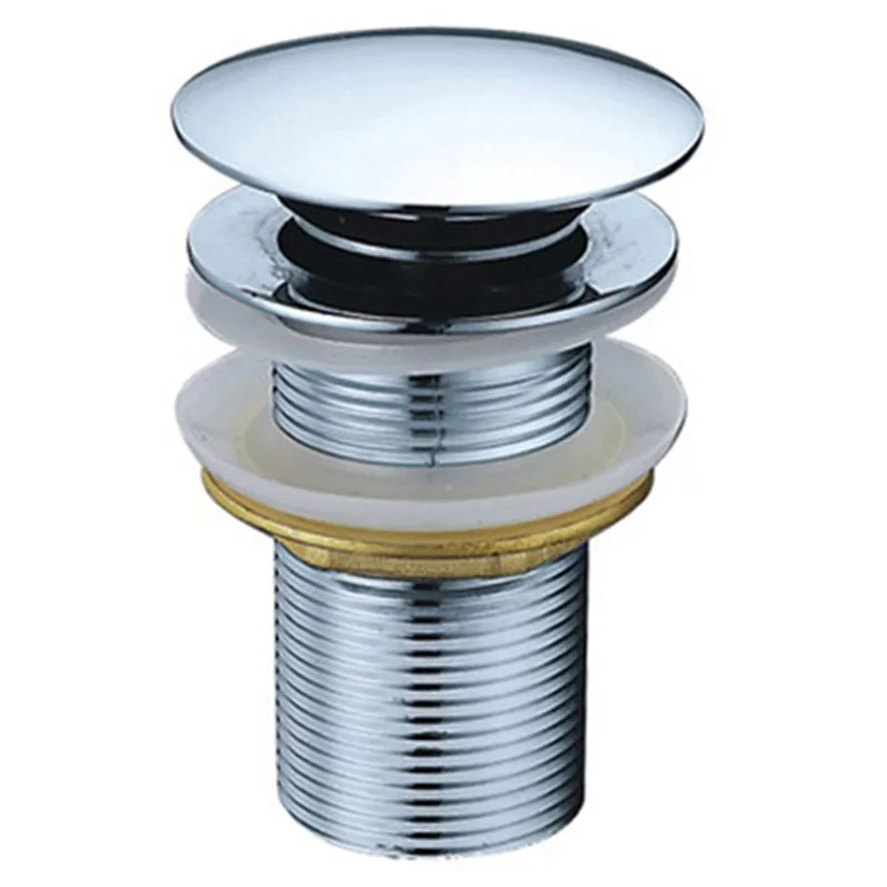 Wholesale Pop Up Kitchen Bathroom Sink Drain Filter Stopper Without Overflow Chrome Drain