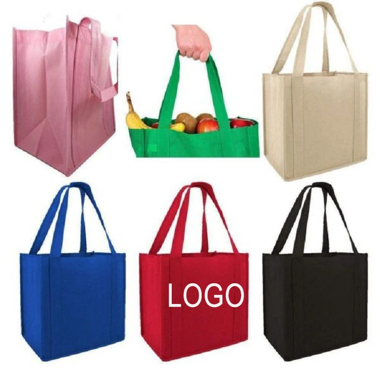 Wholesale Non Woven Reusable Grocery Tote Bags for Shopping