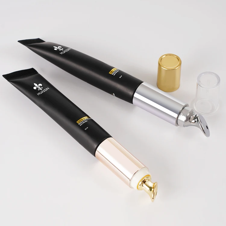 15ml Empty Plastic Cosmetic Essence Cream Tube Packaging  Container Tube Massage Eye Cream Tube With  Zinc Alloy Head