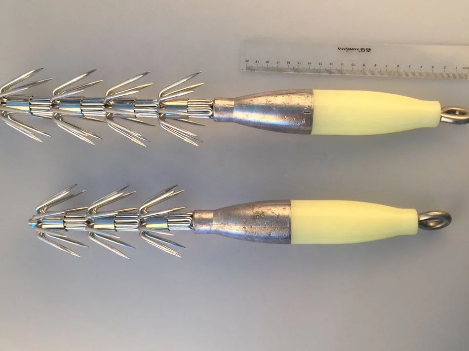 4.0*4 Luminous squid jigger for commercial fishing
