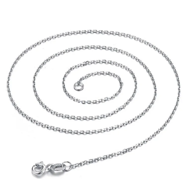 wholesale Silver color Cross Chain stamped stock for 16 18 20 inch factory price brass material women men necklace