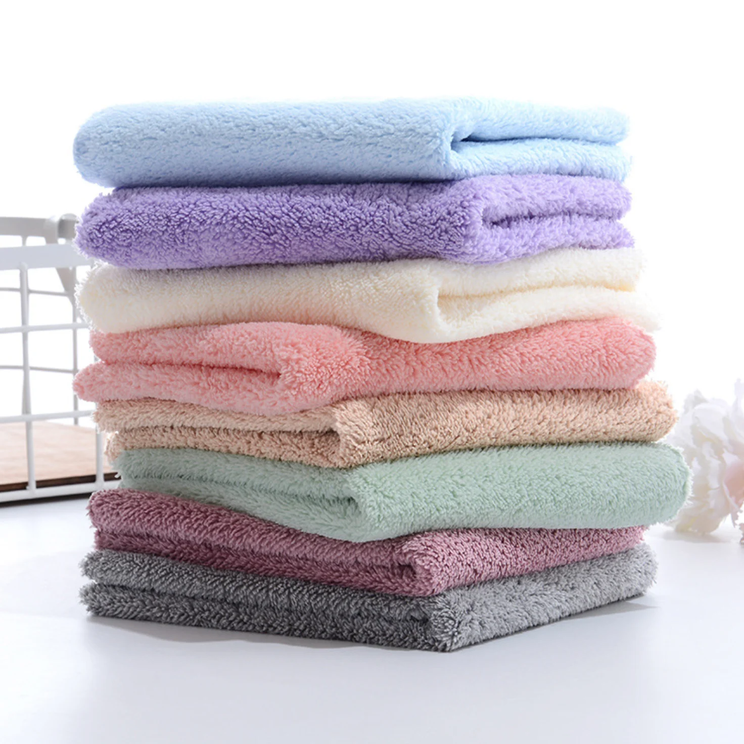 Мягкое Полотенце из кораллового флиса и микрофибры для чистки автомобиля, кухни, многофункциональное очищающее полотенце