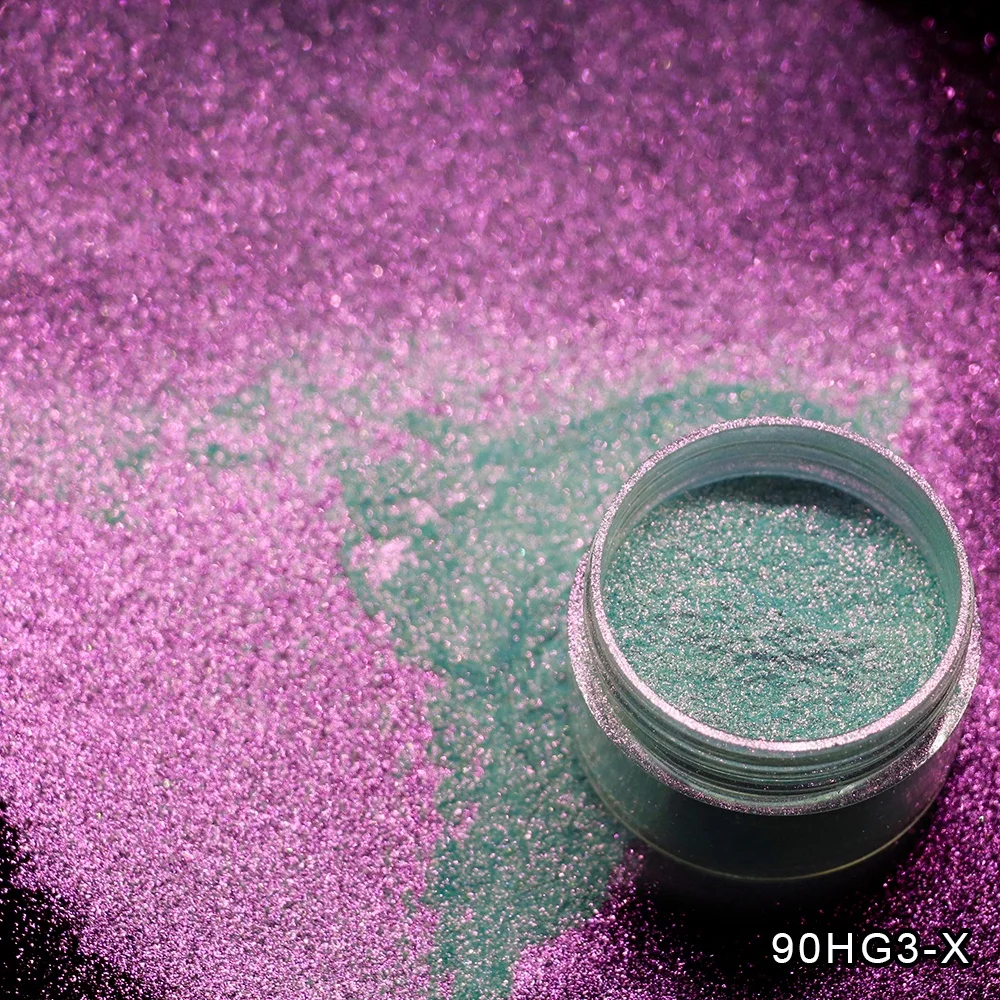 loose color changing shift eyeshadow pigment powder cosmetic application chameleon variable color pigment