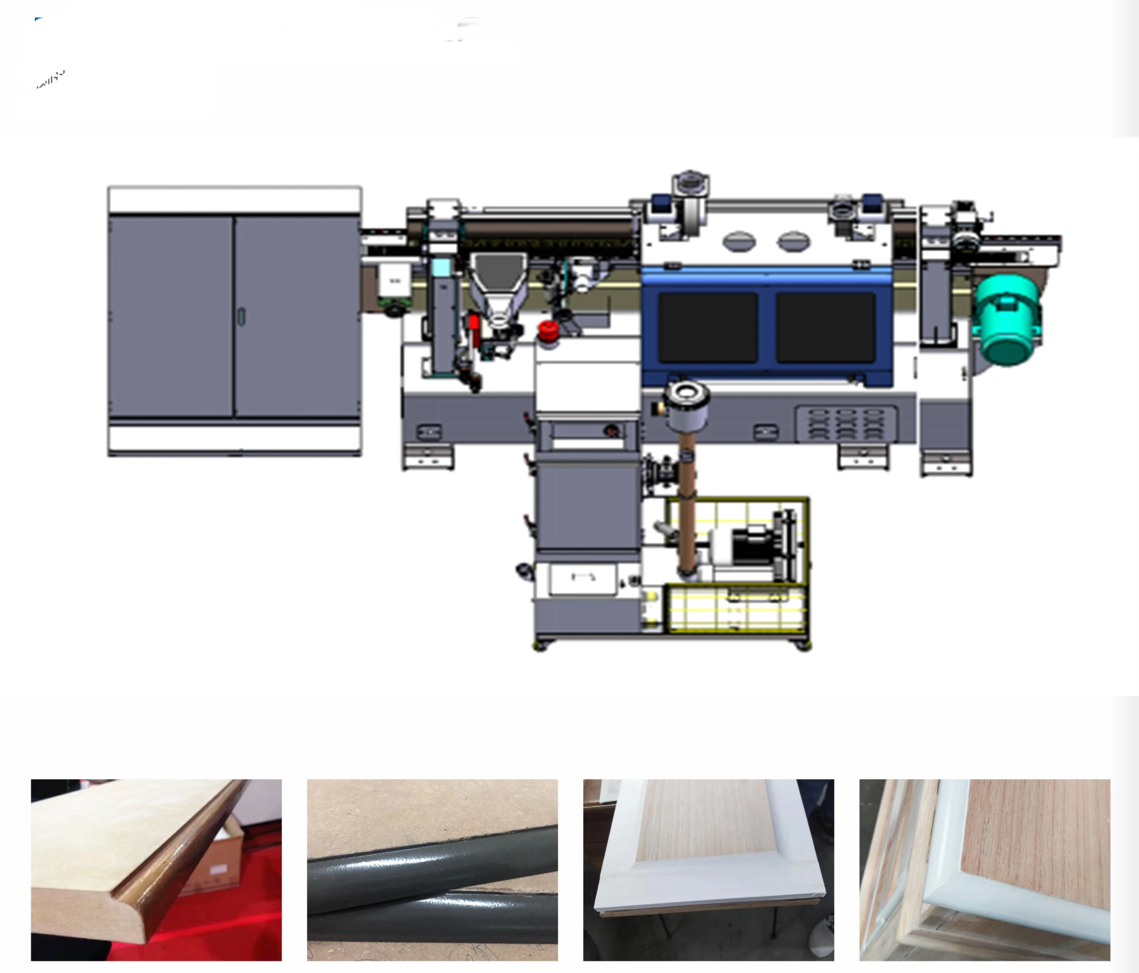 Wood edge side UV Machine Coating Machine