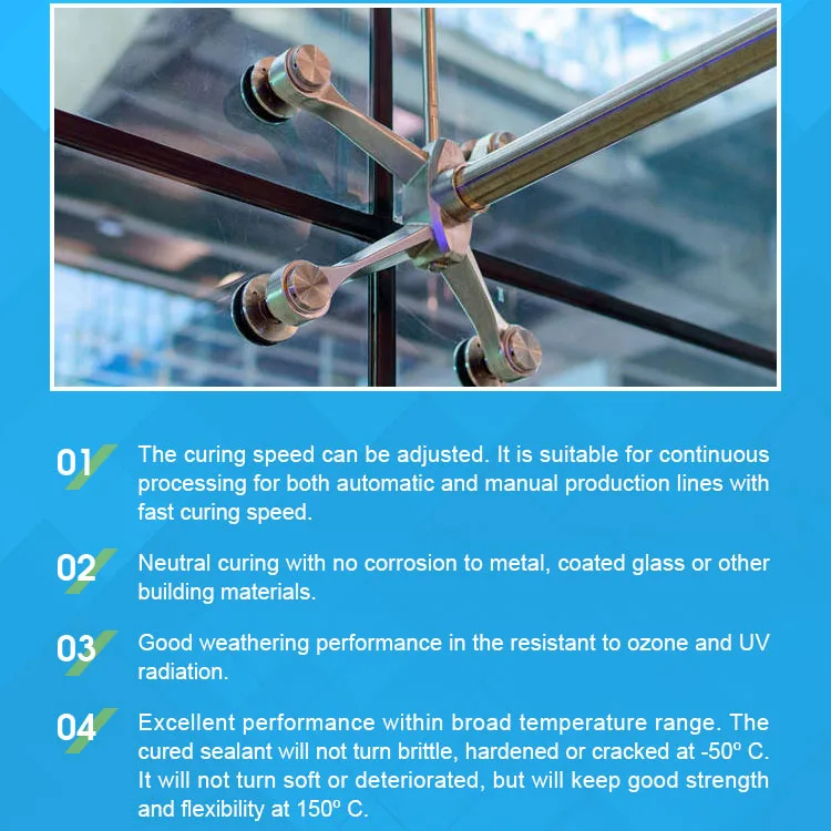 Antas 166 Drying Fast Construction Joint Adhesive Insulating Glass Silicone Sealant