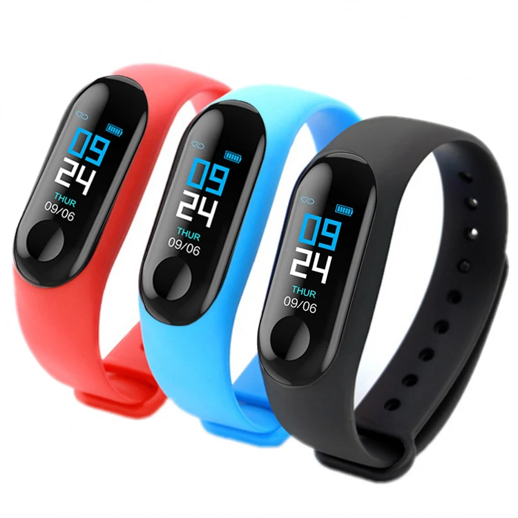 
Led Wristband 2019 New Electronics Blood Pressure Sport Bracelet Men M4 Smart Watch Support Ios Android m3 fitness band 