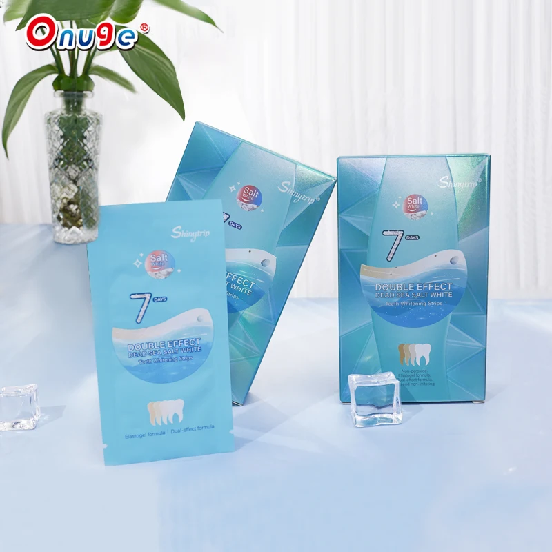 Hot sale in Southeast Asia professional OEM ingredient peroxide Dead Sea Salt taste teeth whitening gel strips