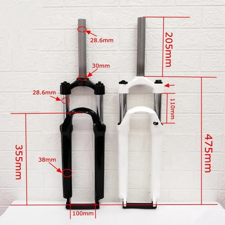 Aluminum Alloy Shock-absorbing Fork Suspension Mechanical Lock 26 inch Mountain Bike Front Fork