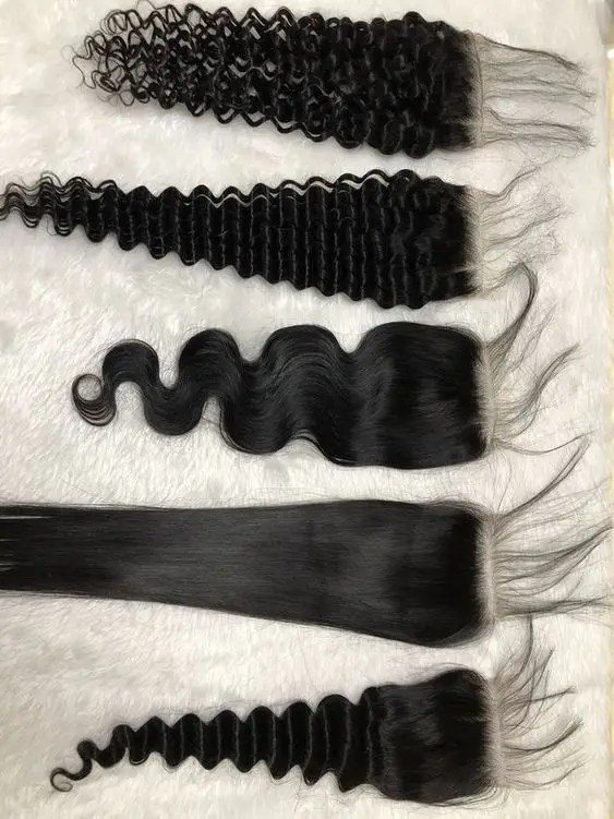 16inch Straight Hair 3Bundles With 1 Lace Closure Set Virgin Brazilian Human Hair Weave Bundle With Swiss Lace Frontal Vendor