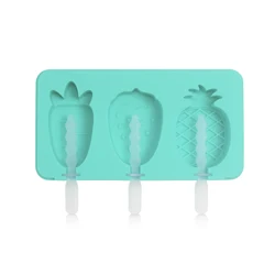 High quality customized silicone popsicle mold fruit shapes ice cream mold for children
