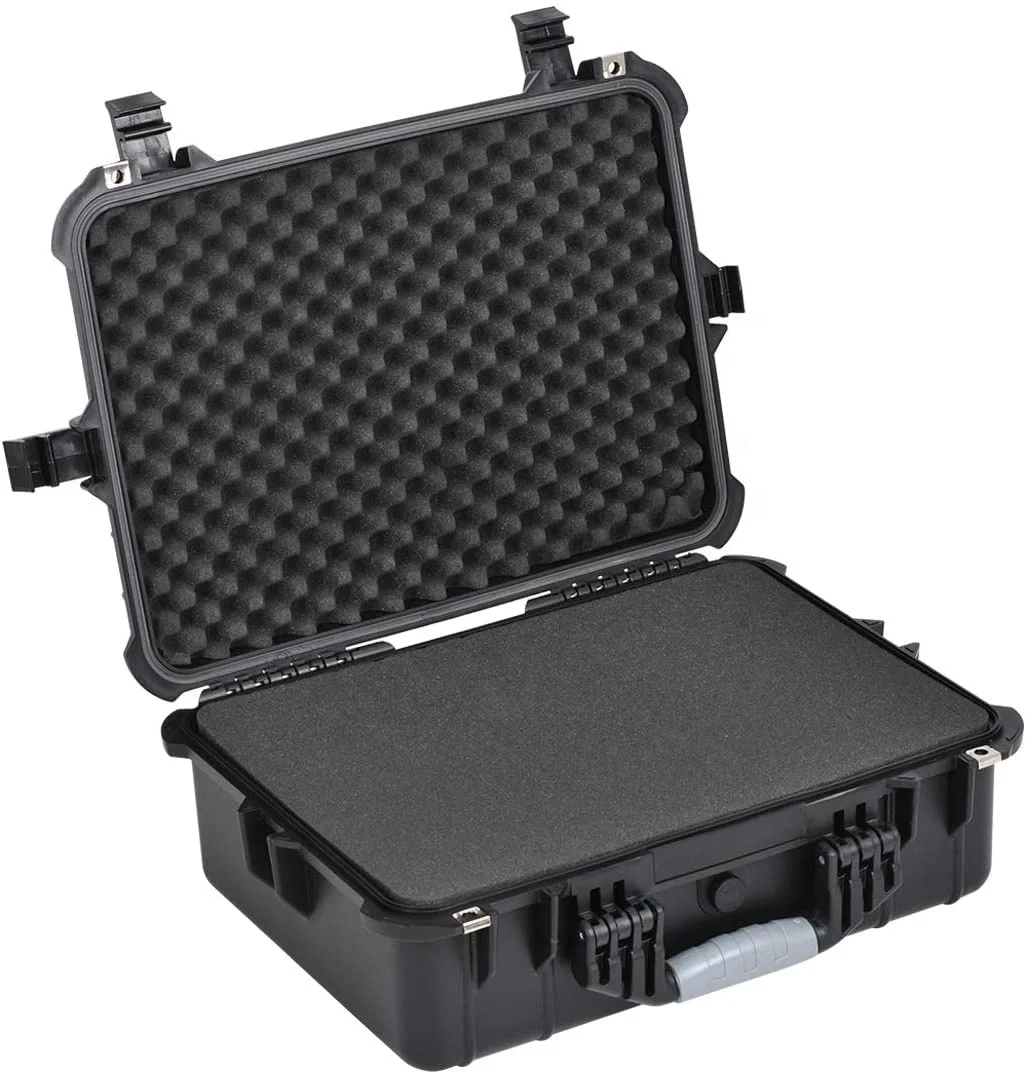 APACHE 4800 Amazon hot sell same plastic waterproof shockproof carry black hard tool case with foam and lock