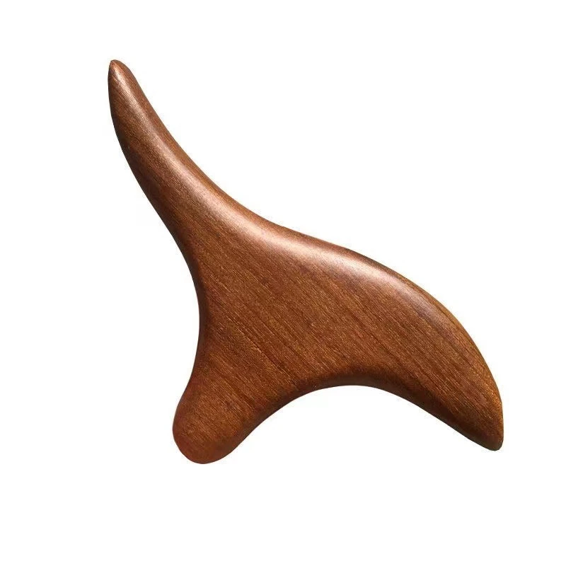 Natural Handmade Wooden Guasha Board-Wooden Gua Sha Reflexology Tool Triangle Massager For Acupuncture Point Massage