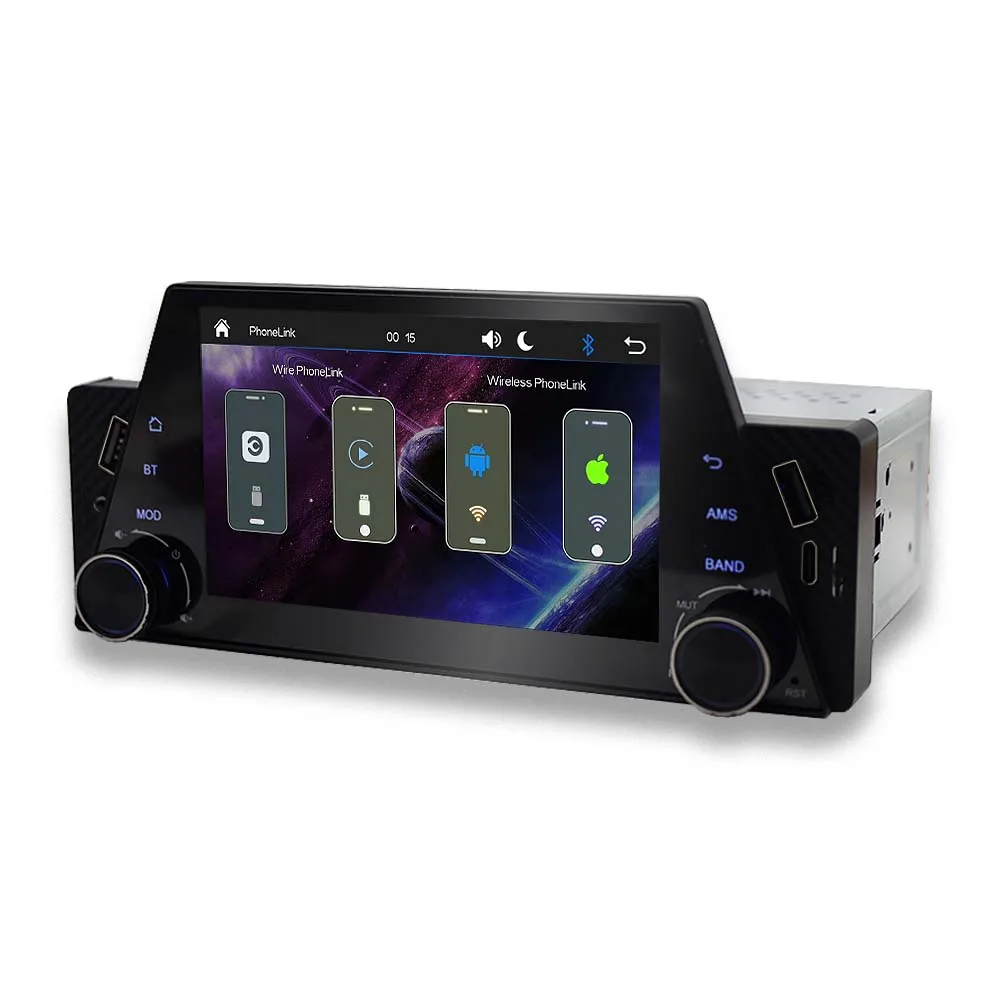 New design 5inch DSP 2USB carplay Android auto mp5 car video player autoradio single din car stereo