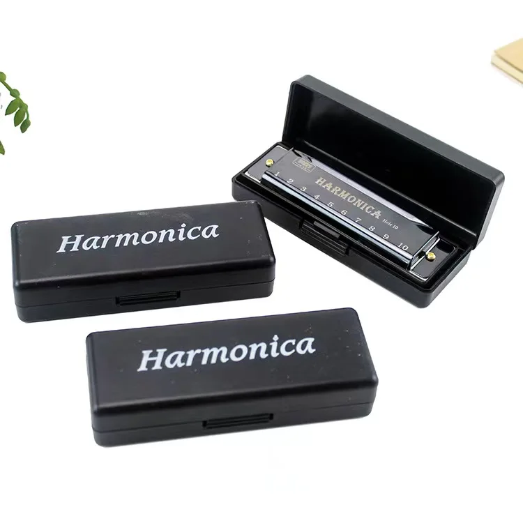 Kids blues chromatic harmonicas professional 10 holes sets harmonica musical instrument