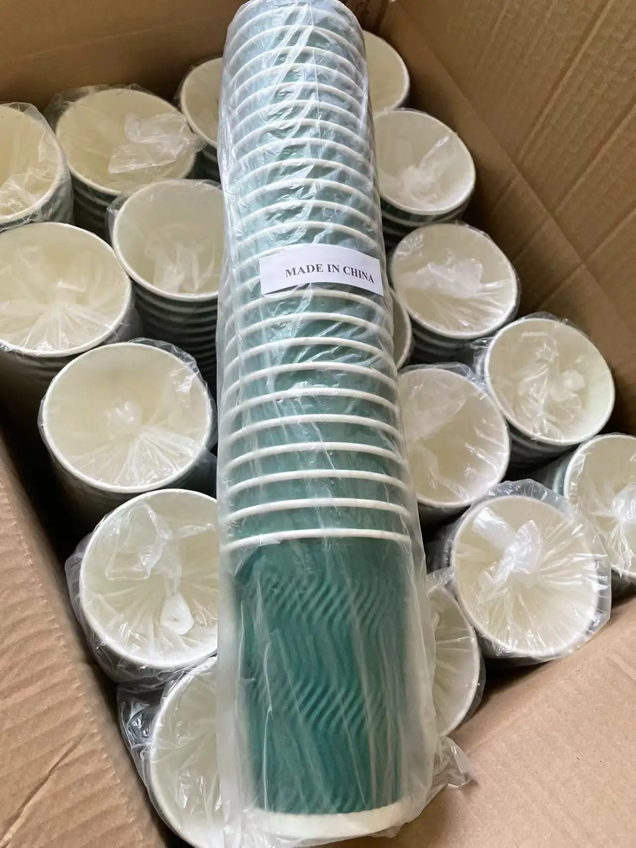 Custom Ripple Wall Cup Logo Printed Disposable Paper arabic Coffee Cups Disposable Hot Coffee Cups