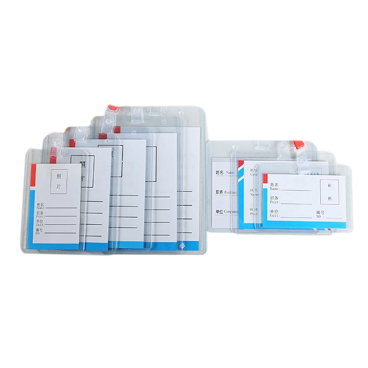 Заводской индивидуальный выдвижной держатель для удостоверения личности/пластиковый держатель для Бейджа