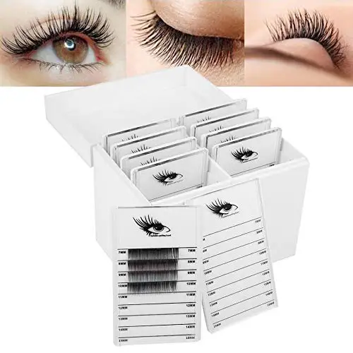 10 Layers Acrylic Eyelash Storage Box, Makeup Organizer False Eyelashes Glue Pallet Holder Display Grafting Eyelashes