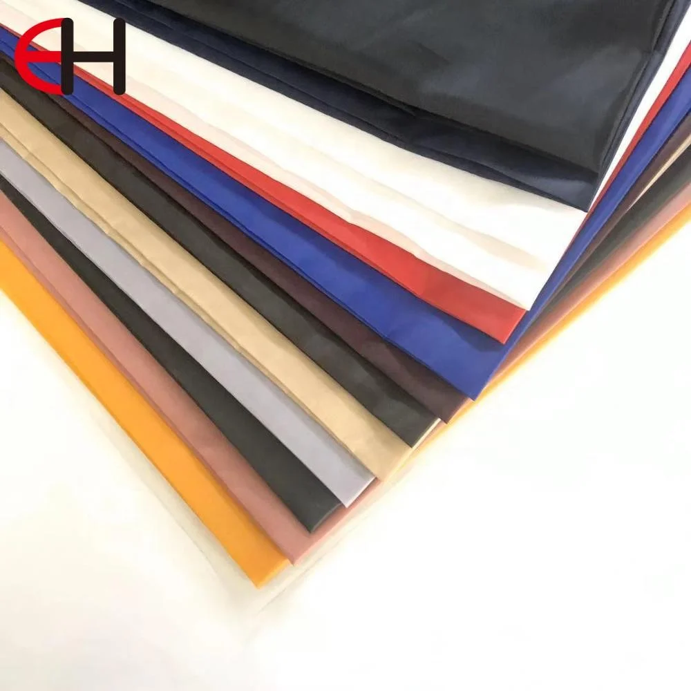 180T 190T Polyester Taffeta Lining Fabrics 46gsm For Garment material