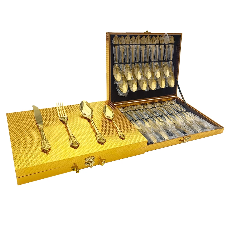 Luxury cutlery set Royal stainless steel 304specifically designed for restaurants hotels, and stainless steel cutlery set