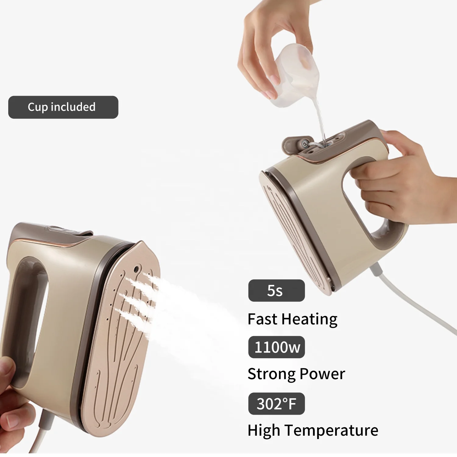 2024 Newest High Quality Mini Portable Travel Electric hanging steam iron